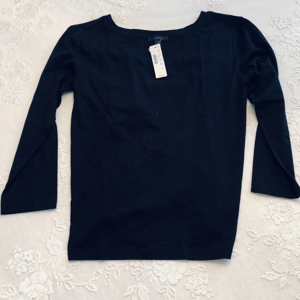 J.Crew Black Top NWT